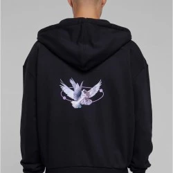 Vive La Liberte Heavy Oversize Zip Hoody black XXL