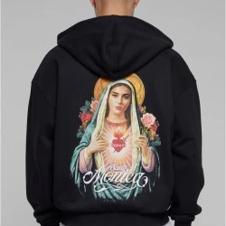 Santa Monica Heavy Oversize Zip Hoody black XXL