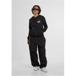 Ladies Kicks Love EMB Hoody black XS