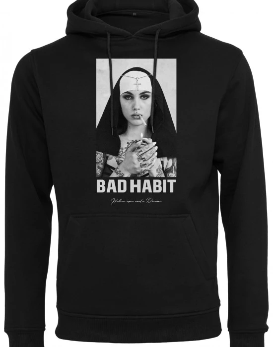 Мъжки суичър в черен цвят Мистер Тее Bad Habit, Суичъри - Hoodstyle.bg