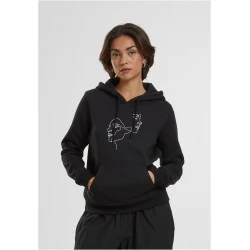 Ladies One Line Fit Hoody black XS
