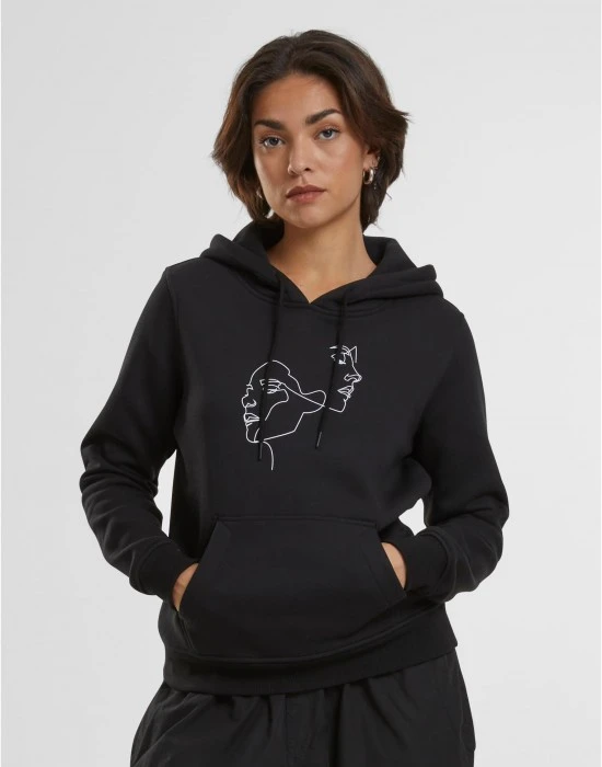 Ladies One Line Fit Hoody black XS