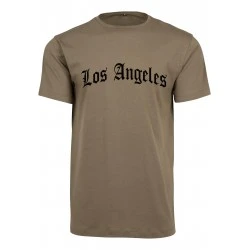 Тениска Los Angeles Wording Tee olive XXL