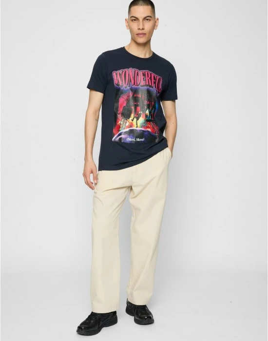 Тениска Wonderful Tee navy XS