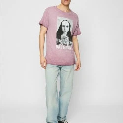 Тениска Bad Habit Tee burgundy XXL