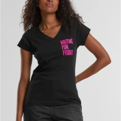 Тениска Ladies Waiting For Friday Box Tee black XS