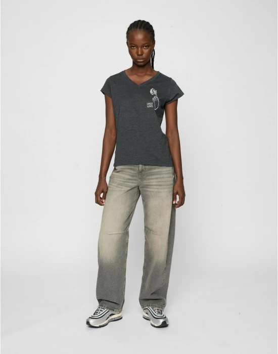Тениска Ladies Only Love Tee charcoal XS
