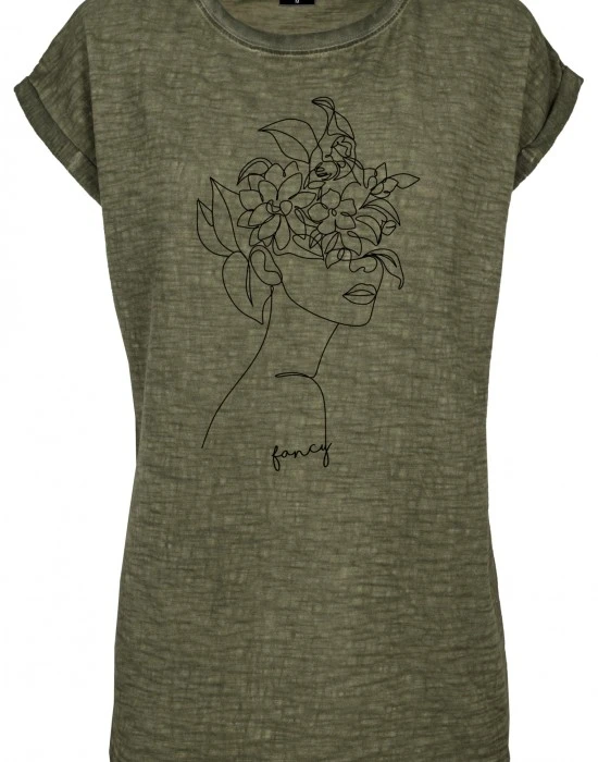 Тениска Ladies One Line Fruit Tee olive XS