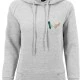 Damen Ladies Kicks Love EMB Hoody grey XS