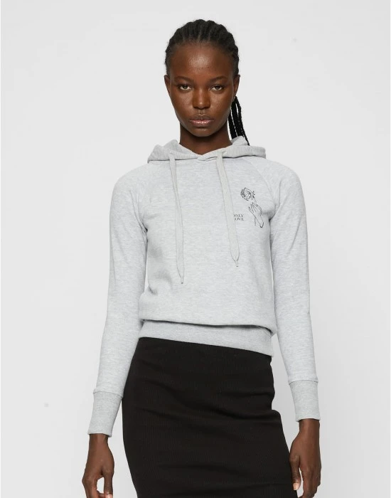 Ladies Only Love Hoody grey XS