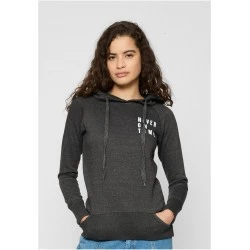 Ladies Never On Time  Hoody charcoal XS