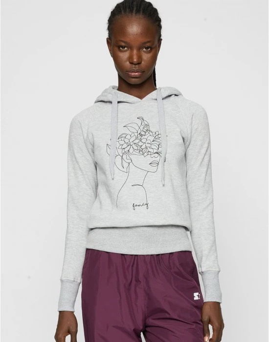 Ladies One Line Fruit Hoody grey XS