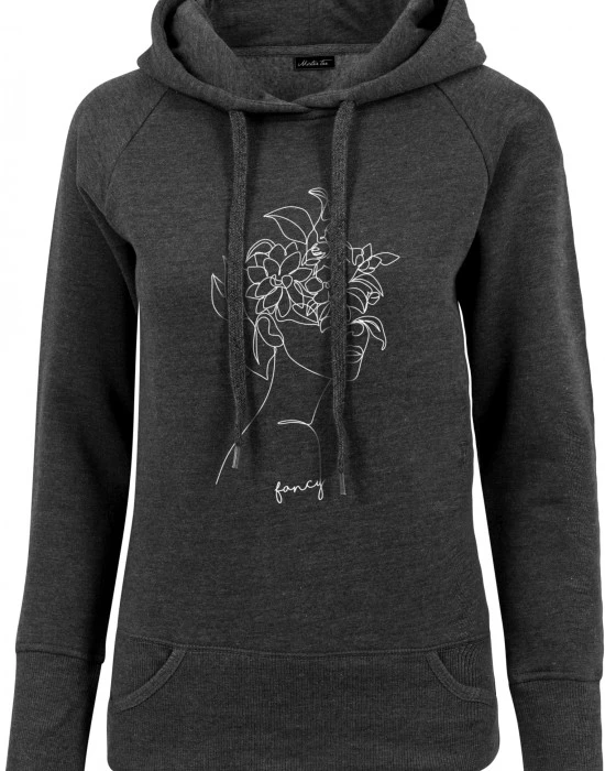 Ladies One Line Fruit Hoody charcoal XS