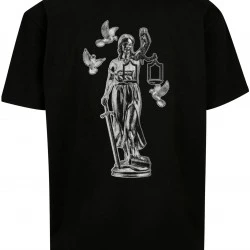 Тениска Justice Oversize Tee Black XXL
