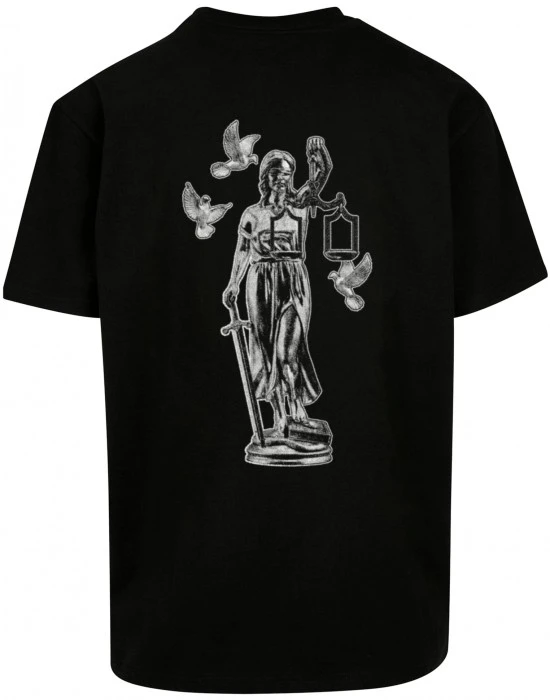 Тениска Justice Oversize Tee Black XXL