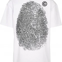 Тениска Fingerprint Oversize Tee white XXL