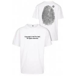 Тениска Fingerprint Oversize Tee white XXL
