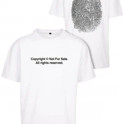 Тениска Fingerprint Oversize Tee white XXL