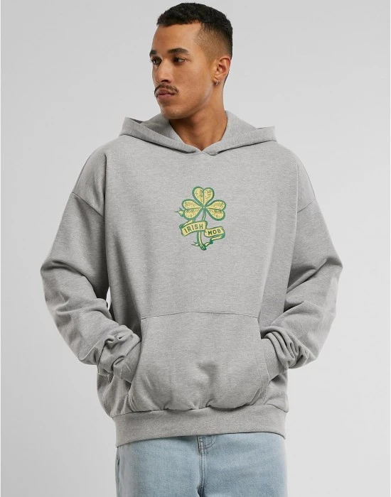 Old Irish Mob Ultraheavy Oversize Hoody grey XXL