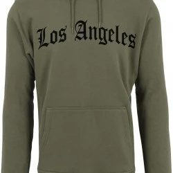 Los Angeles Wording Hoody olive XS