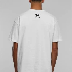 Мъжка тениска в бял цвят MISTER TEE Speed Heavy Oversize 