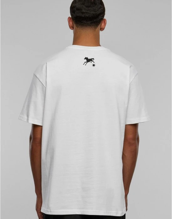 Мъжка тениска в бял цвят MISTER TEE Speed Heavy Oversize, Тениски - Hoodstyle.bg