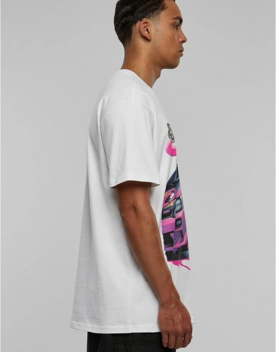 Мъжка тениска в бял цвят MISTER TEE Speed Heavy Oversize, Тениски - Hoodstyle.bg