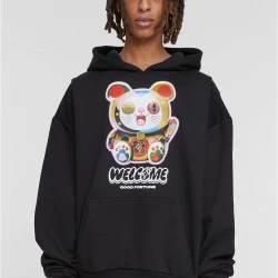 Welcome Cat Ulrta Heavy Oversize Hoodie black XXL