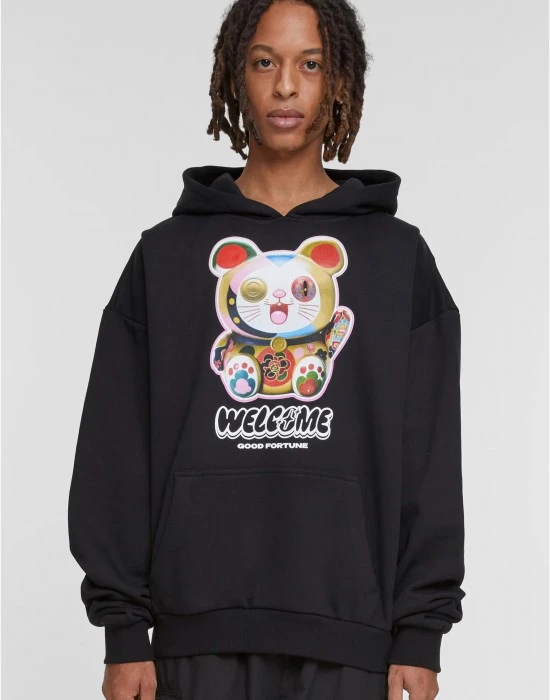 Welcome Cat Ulrta Heavy Oversize Hoodie black XXL