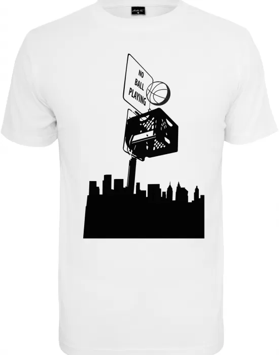 Мъжка тениска в бял цвят Mister Tee No Ball, Тениски - Hoodstyle.bg
