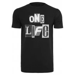 Мъжка тениска в черен цвят Mister Tee One Life