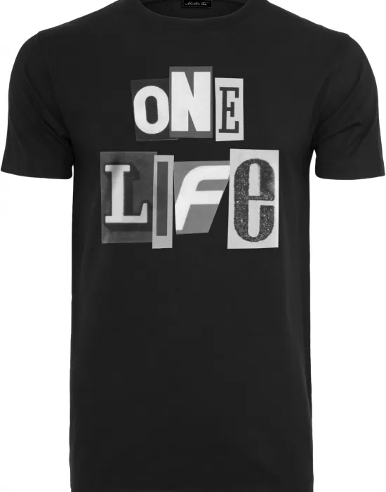 Мъжка тениска в черен цвят Mister Tee One Life, Тениски - Hoodstyle.bg