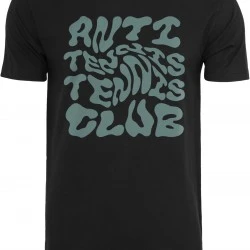 Мъжка тениска в черен цвят Mister Tee Anti Tennis Club