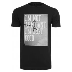Мъжка тениска в черен цвят Mister Tee I'm Not Arrogant I'm Just Good