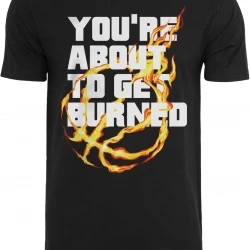 Мъжка тениска в черен цвят Mister Tee You' re About To Get Burned