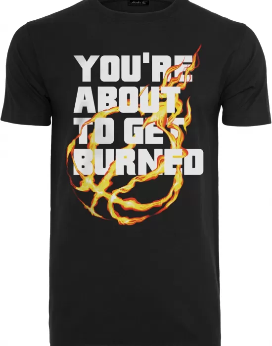Мъжка тениска в черен цвят Mister Tee You' re About To Get Burned, Тениски - Hoodstyle.bg