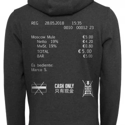 Cash Only Hoody charcoal XS