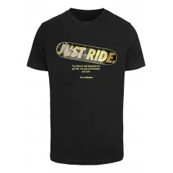Мъжка тениска в черен цвят Mister Tee Just Ride