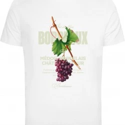 Мъжка тениска в бял цвят Mister Tee Bordeaux