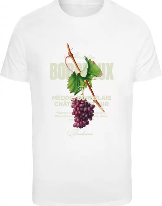 Мъжка тениска в бял цвят Mister Tee Bordeaux, Тениски - Hoodstyle.bg