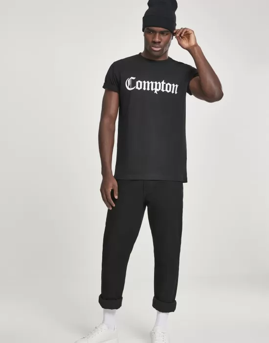 Мъжка тениска Mister Tee Compton черен цвят, Тениски - Hoodstyle.bg
