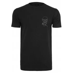 Мъжка тениска в черен цвят Mister Tee Skull One Line