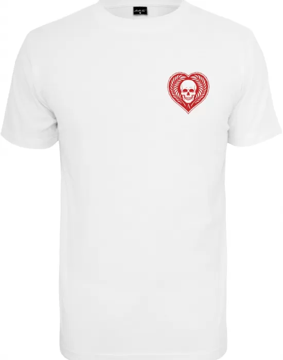 Мъжка тениска в бял цвят Mister Tee Skull Heart, Тениски - Hoodstyle.bg