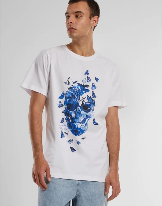 Тениска Butterfly Skull Tee white XXL