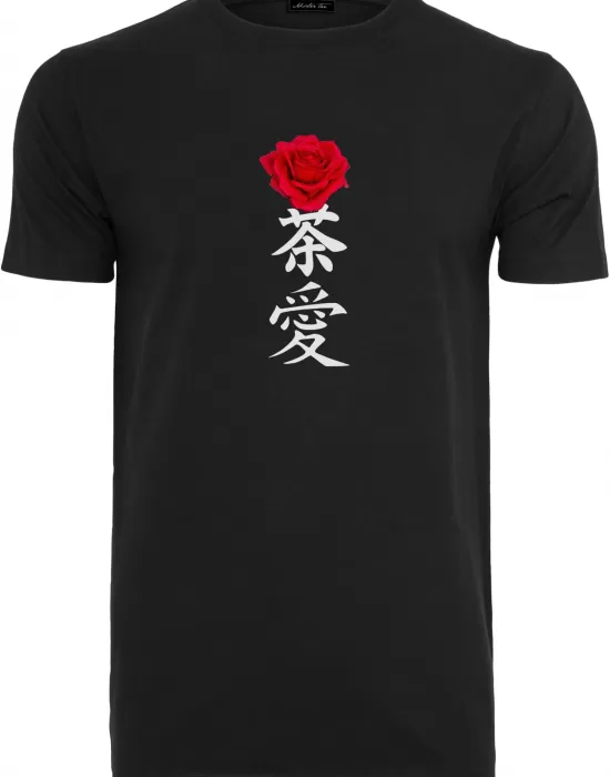 Мъжка тениска в черен цвят Mister Tee Asian Rose, Тениски - Hoodstyle.bg