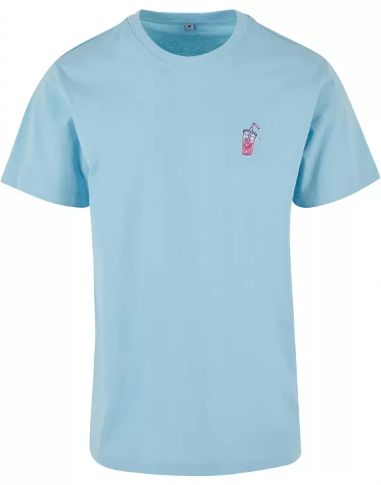 Мъжка тениска в светлосин цвят Mister Tee Good Vibes Drink, Тениски - Hoodstyle.bg
