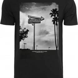 Мъжка тениска в черен цвят MISTER TEE California Love 