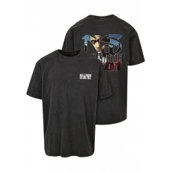 Мъжка тениска в черен цвят Mister Tee Nas Stillmatic Acid Washed Oversize