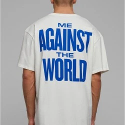 Мъжка тениска в бял цвят Mister Tee 2Pac Me Against the World Oversize