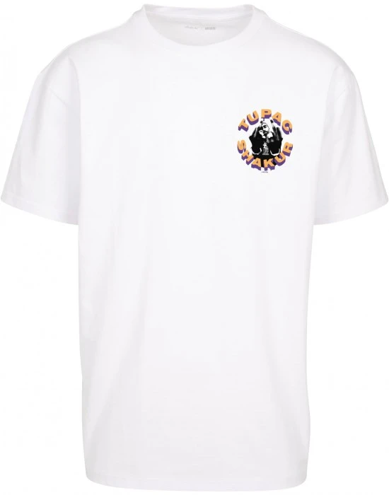Тениска в бял цвят Mister Tee 2Pac Toss it up Oversize, Овърсайз - Hoodstyle.bg